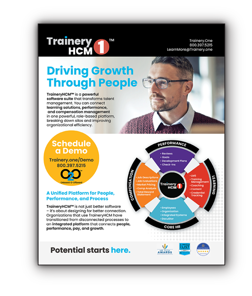 TraineryHCM™ Brochure - Driving Growth Through People - TraineryHCM™